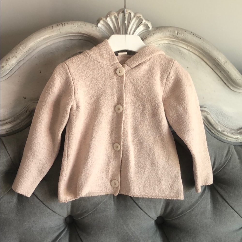 Tucker + Tate girls pink button up hoodie sweater
